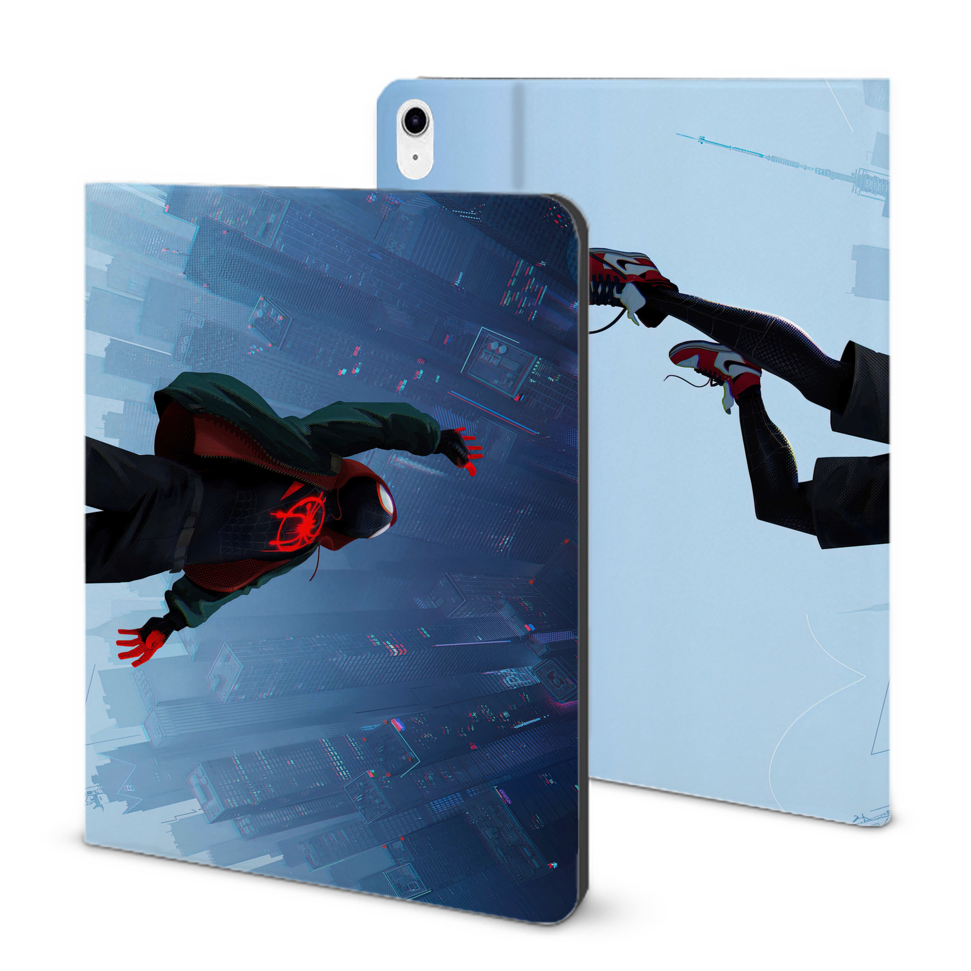（画像用） Spider Man スパイダーマン IPad ケース ブック型 PUレザー TPU 耐衝撃 軽量 薄型 ペン収納なし 全面保護 IPad 各モデル対応